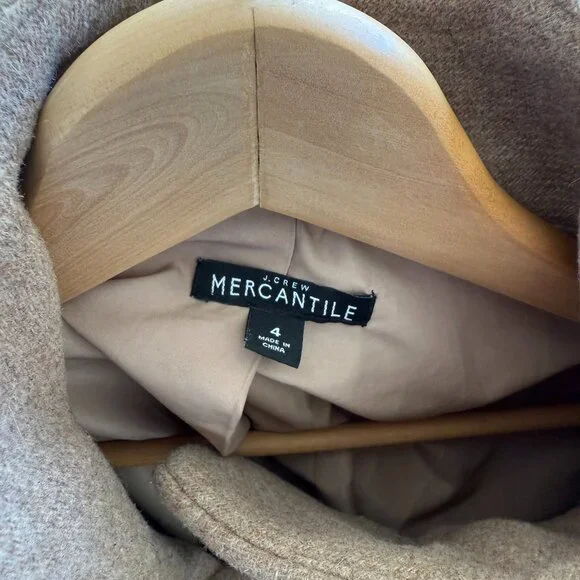 J Crew Tan Wool Coat - Picture 2 of 4